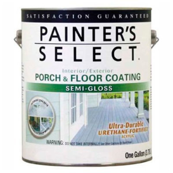 General Paint Painter's Select Urethane Fortified Semi-Gloss Porch & Floor Coating, Dark Gray, Gallon - 106665